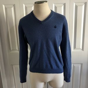 Brooks Brothers Wool Blend Blue Sweater